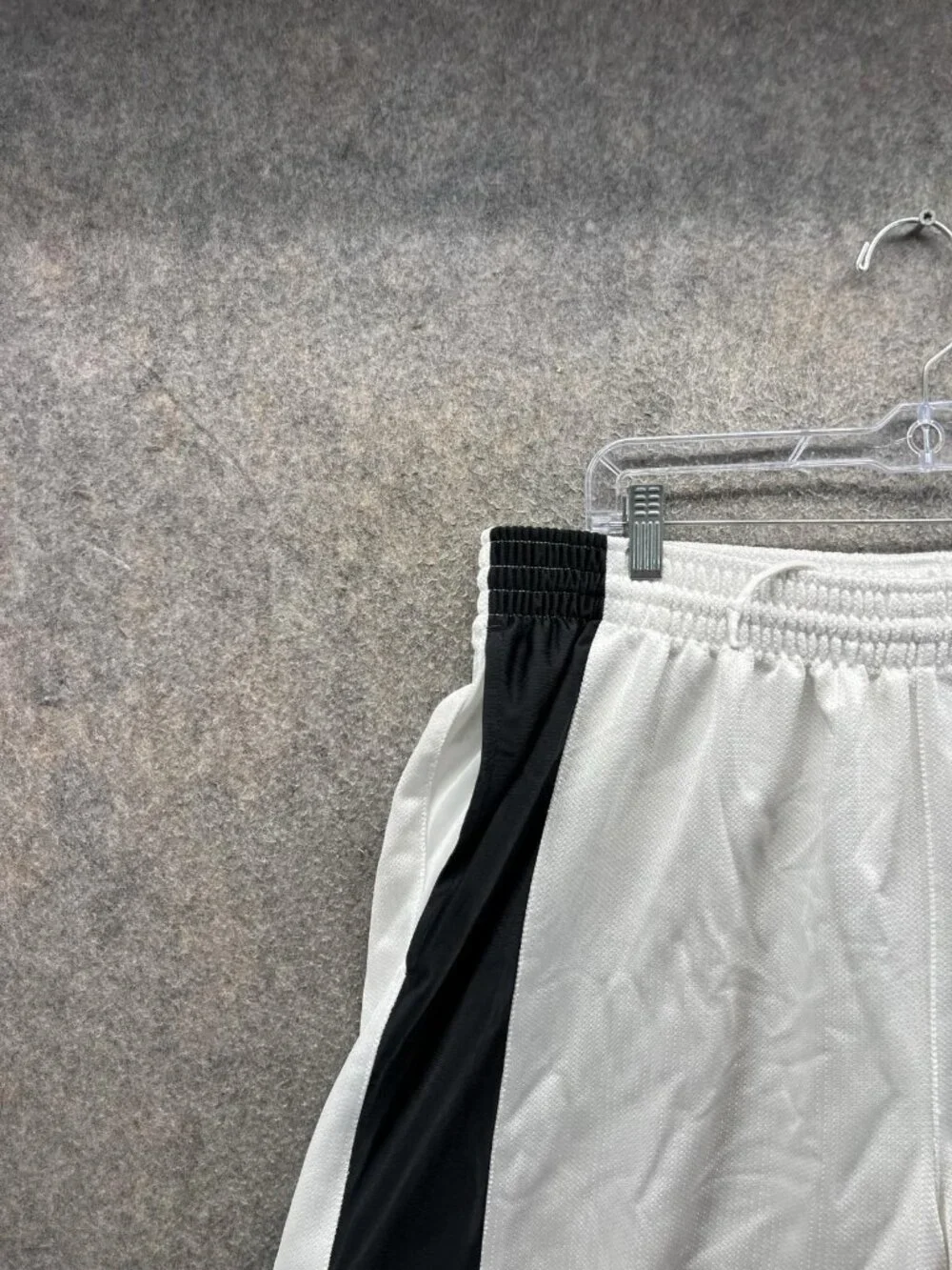 Y2K Nike Shorts Mens 2XL White Colorblock Mesh Basketball Athletic Dazzel Satin